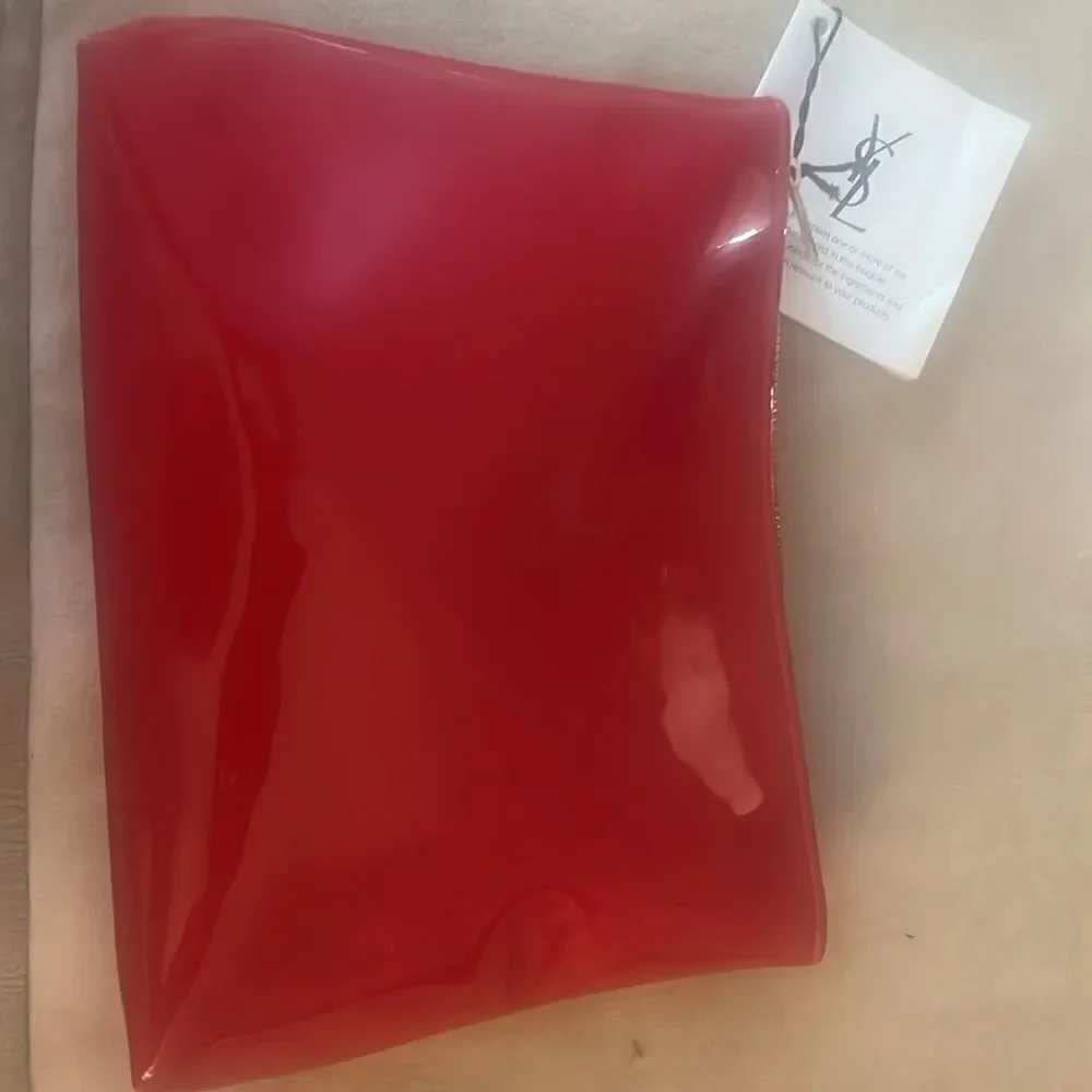 YSL Red Cosmetic Bag - New